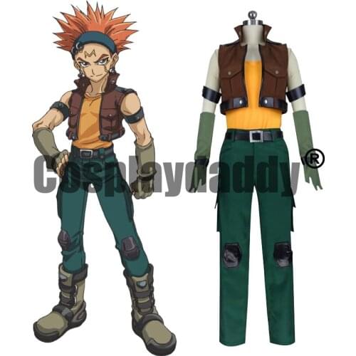 Yu-Gi-Oh! 5Ds Yugioh Signer Shingon League The Enforcers Crow Hogan Crow the Bullet Uniform Outfit Anime Cosplay Costume S002