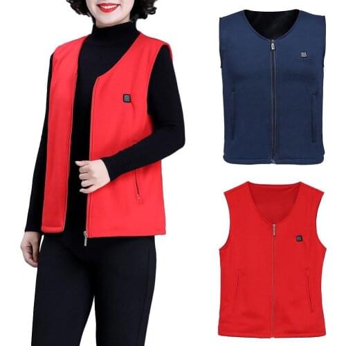 Unisex Winter Outdoor Camping Hiking Golf Heating Vest Washable Warm Jacket