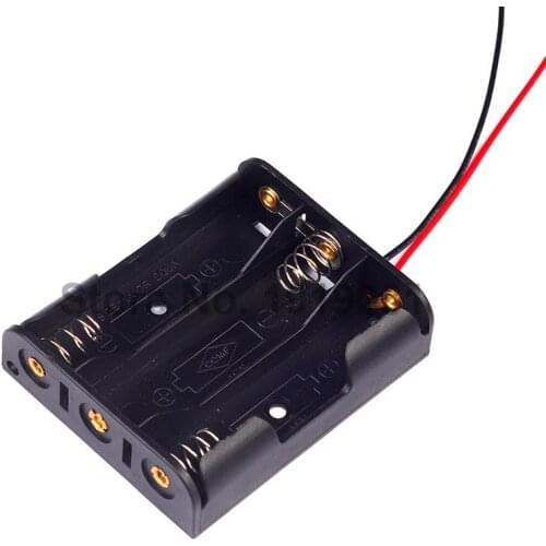 2PCS 3AA Battery Box holder with Switch for 3 AA 4.5V OutPut Batteries Hot Sale
