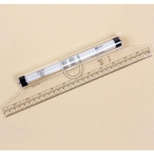 30cm Universal Parallel Rulers Angle Ruler Balancing Scale Drawing Multi-purpose Rolling Ruler