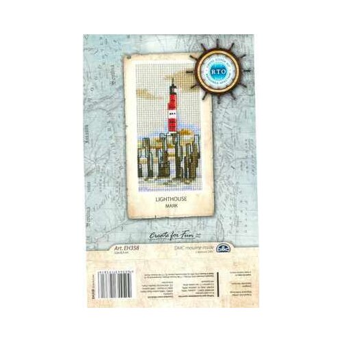 6-RTO EH358 Light house cross stitch 11CT 18ct 14ct cotton thread embroidery DIY handmade needlework
