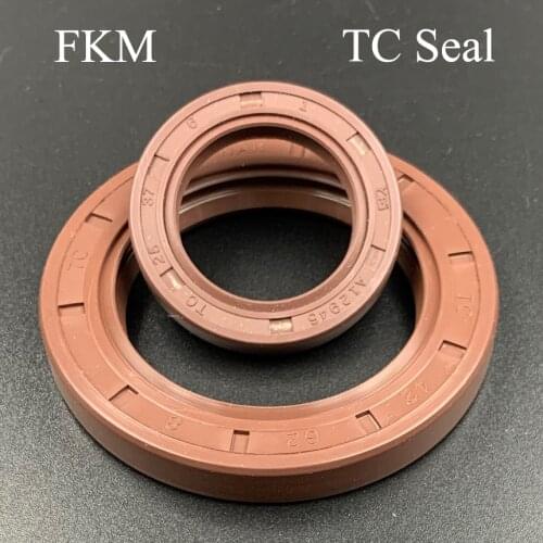 90*110*10/12/13 90x110x10/12/13 Brown Fluoro FKM Fluorine Rubber Spring Double Lip TC Ring Gasket Radial Shaft Skeleton Oil Seal