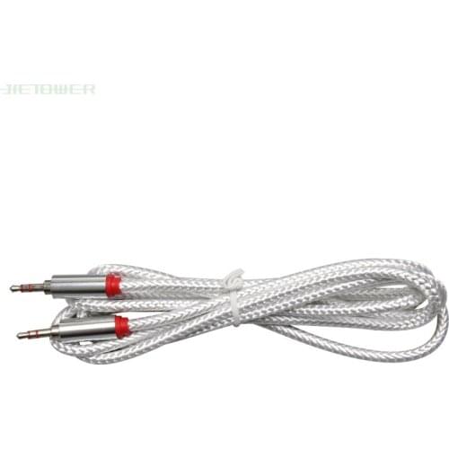 Jack 3.5mm Audio Cable Nylon Braid 3.5mm Car AUX Cable 2M Headphone Extension Code for Phone MP3 Car Headset Speaker 300pcs/lot