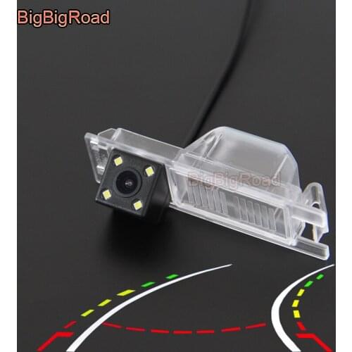 BigBigRoad Car Intelligent Dynamic Trajectory Tracks Rear View Backup Camera For FIAT Grande Vauxhall Waterproof Night Vision