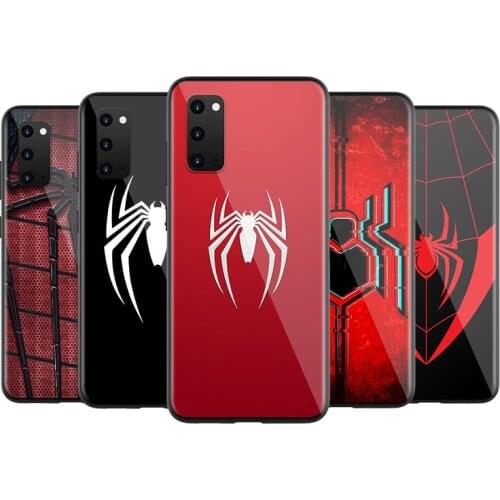 Marvel Super Spiderman LOGO For Samsung S20 FE A91 A81 A72 A71 A52 A51 A42 A41 A32 A31 A21S A21 A12 A11 A02 Plus Phone Case
