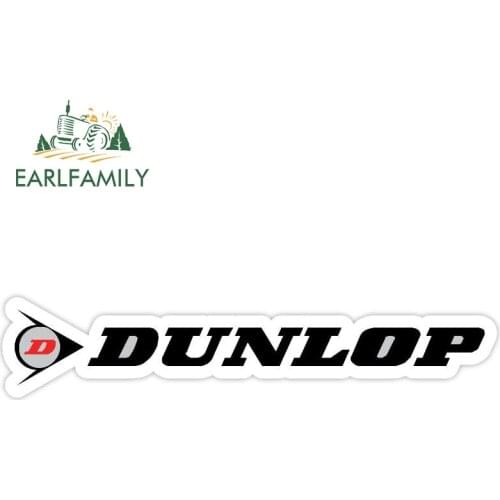 EARLFAMILY 13cm for Dunlop Car Stickers Funny Auto Sticker Motorcycle Car Whole Body Decals Car Styling Accessories Graphical