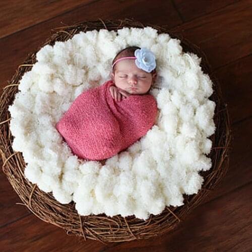 60*80cm Newborn Baby Photography Prop Background Blanket Newborn Photo Shoot Baby Ball Carpet Fotografia Accessories New Arrival