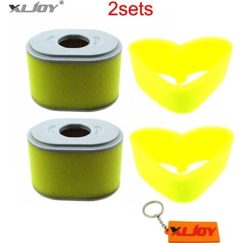 XLJOY 2x Air Filter Sets For Honda GX140 GX160 GX200 17210-ZE1-822 17210-ZE1-505 17210-ZE1-517 17210-ZE1-507 17218-ZE1-821