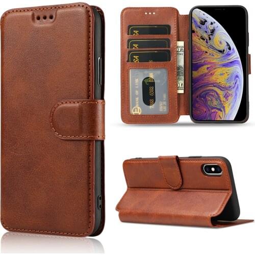 Retro Flip Leather Case For iPhone 12 Mini 11 Pro Max SE 2020 10 X 6 6s 7 8 Plus XR XS Max Wallet Book Stands Phone Case Covers