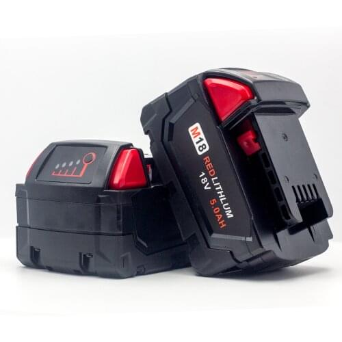 New18V 5000mAh M18 XC Li-Ion Replacement Battery for Milwaukee 48-11-1815 M18B2 M18B4 M18BX L50