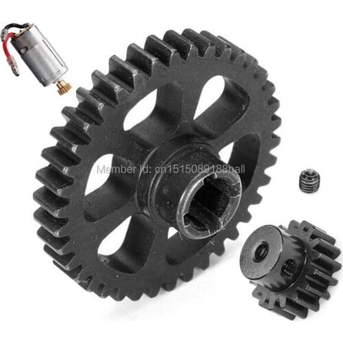 Metal Reduction Gear 38 Teeth + A949-32 390 Main Motor + 17 Teeth Motor Gears Parts For Wltoys A949 A959 A969 A979 K929 RC Car