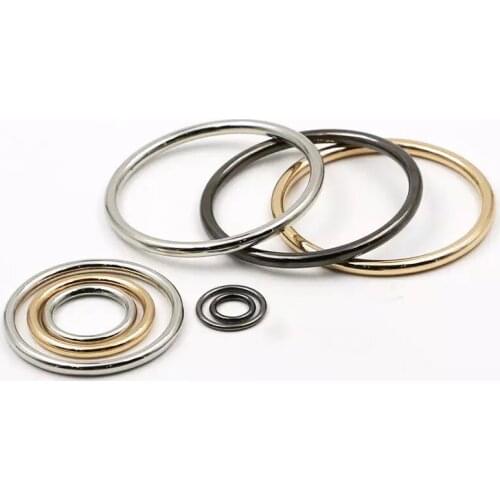 4Pcs 20/25/30/35/40/50/60mm O Ring Belt Strap metal o ring / o-ring buckle for clothes and bags DIY clothing Bag Accessories