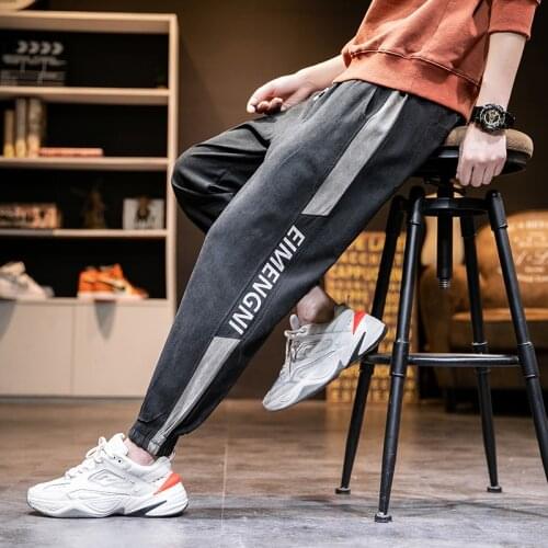 Men running casual trousers Korean version of the trend 2020 spring and autumn beaming harem pants loose wild sports