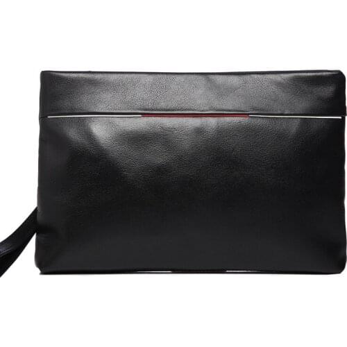 Explosion models handbag genuine leather mens clutch bag mens Cowhide soft leather casual clutch bag envelope bag briefcases