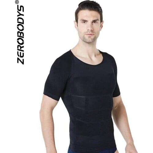 2020 Mens Slimming Shaper Posture Vest Male Belly Abdomen For Corrector Compression Body building Fat Burn Chest Tummy Shirt