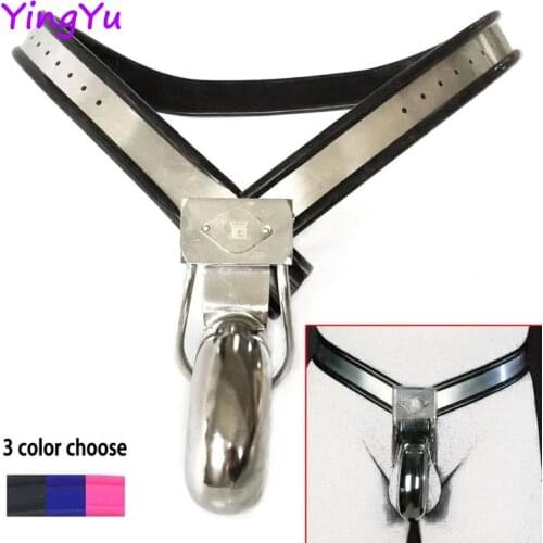 Male Chastity Belt Cock Cage Slave Bondage Pants Stainless Steel Chastity Device Penis Lock Metal Fetish Sex Toys For Men