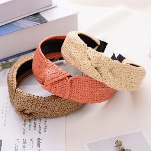 2021 New Wide Top Knot Hair Bands Solid Color Cloth Headband Bezel Girls Hairband Hair Hoop Female Hair Accessories