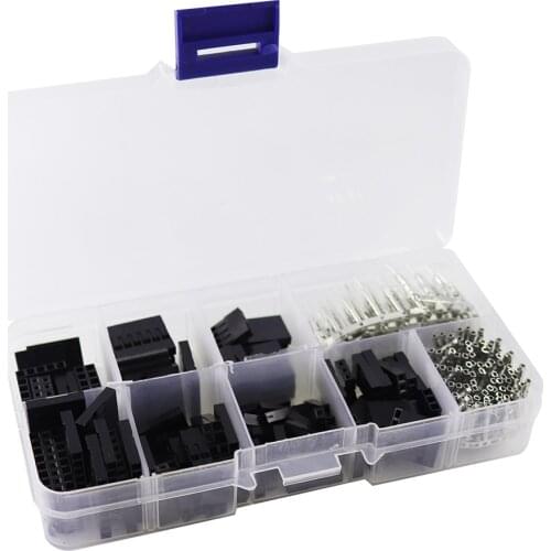 310pcs / Dupont 2.54mm Connector Dupont Cable Jumper Wire Pin Header Housing kit Male Crimp Pin + Female Pin Header Connector
