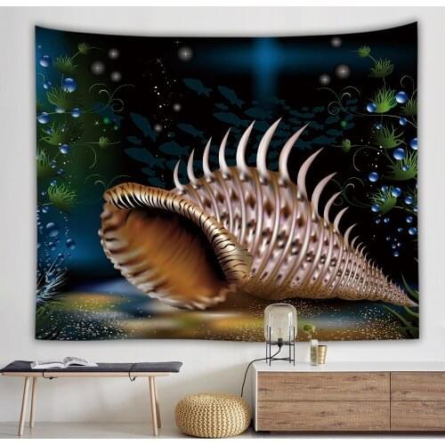 The Sea Animal Tapestry Wall Hanging Sandy Beach Throw Rug Blanket Camping Tent Travel Mattress Bohemian Sleeping Pad Tapestry