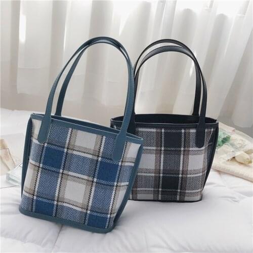 Lattice Leather Shoulder Composite Bags Women‘s 2021 Fashion Female Luxury Designer Simple Small Handbag Ladies Shopper Bags