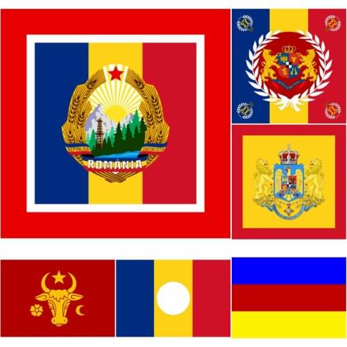Romania Chairman Councils Of State Ministers Flag 3X5FT 100D Polyester Double Stitched High Quality 90X150CM Banner