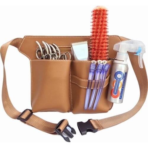 Hairdressing Scissors Kit Bag With Waist Belt, Larger Capacity Hair Clips Curling Combs Storage Bags Holders Scissors Pouch
