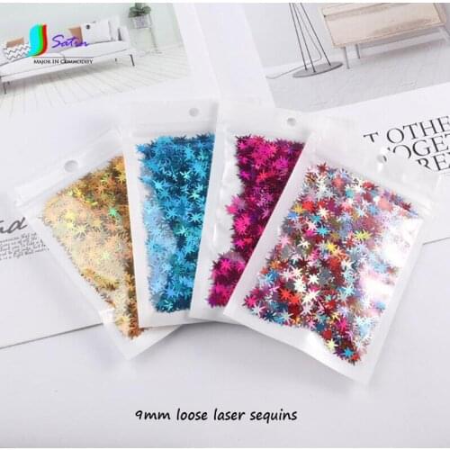 Ultra-thin 9mm Clothes Skirt Bag Shoe Hat Sew Nail Art Makeup Face Decoration Holographic small Loose Laser Sequins S0748L