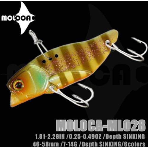 VIB Fishing Lure Weights7-14g Vibrator Metal Sinking Lures For Pike Carp Fish Accessories Winter Jig Isca Artificial Bait Tackle