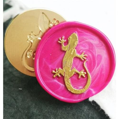 Gecko Sealling Wax Stamp THE gecko Wax Seal Stamp cute animal Wood Handle for DIY Scrapbooking Wedding Invitation seal stamp