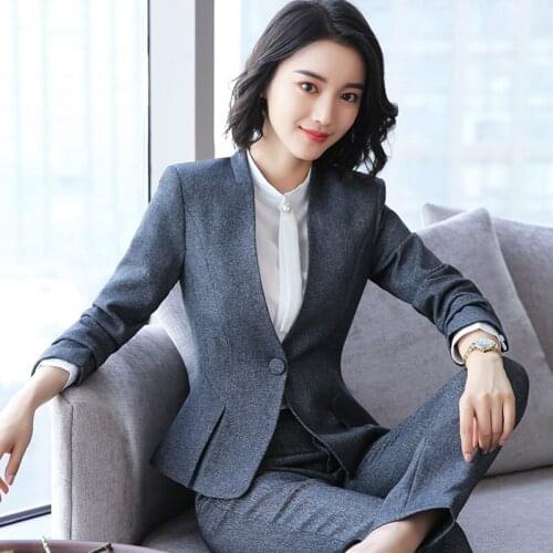 High-quality Large Size S-4XL Professional Wear 2021 Autumn and Winter Suit Pants Suit Business White-collar Formal Work Clothes