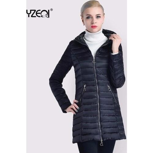 Yzeqi 2020 Winter Fashion Design Jacket Womens Coat Windproof Warm Female Parka European And American Model Women Long Coats