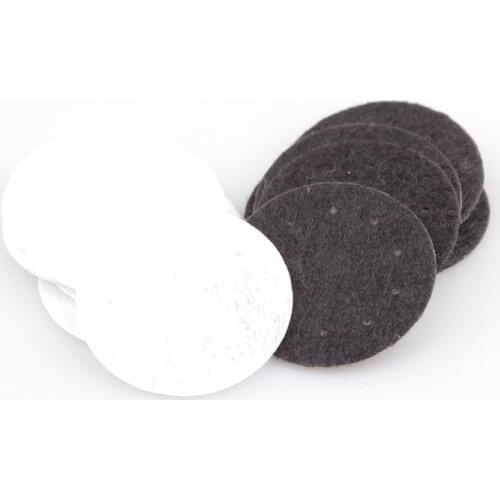 100PCS 25/30/40mm white and black round felt cloth pad patch scrapbook DIY handmade accessories round felt cloth decoration