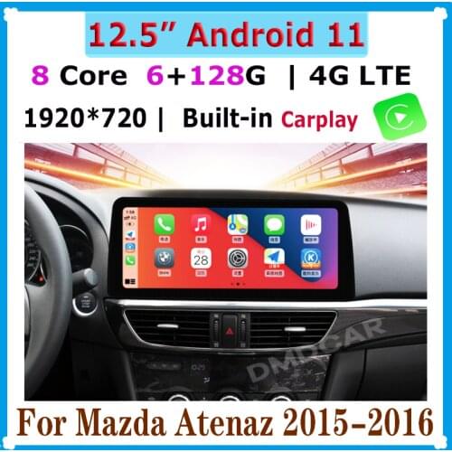 12.3" Android 10 Car Multimedia Player Radio GPS Navigation for Mazda 6 Atenza 2014-2016 Stereo CarPlay WiFi 4G BT Touch Screen