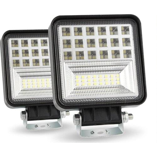 126W Square Fog Lights Car Light Assembly LED Work Daylight 12600LM Off-road Car Driving Automobile Motorcycle Headlight