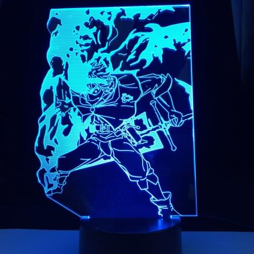 3d Lamp Anime Black Clover Asta Light for Kids Child Bedroom Decor Night Light Birthday Gift Manga Gadget Black Clover Lamp Asta