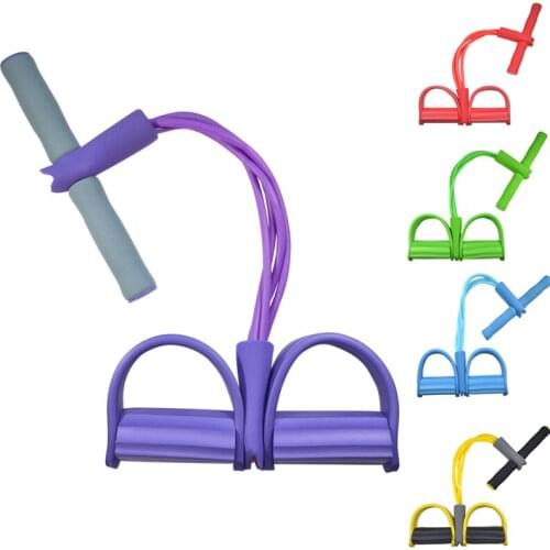 4 Elastic Pull Ropes for Exerciser Rower Belly Resistance Bands Set Home Gym Sport Training Elastic Band For Fitness Equipment