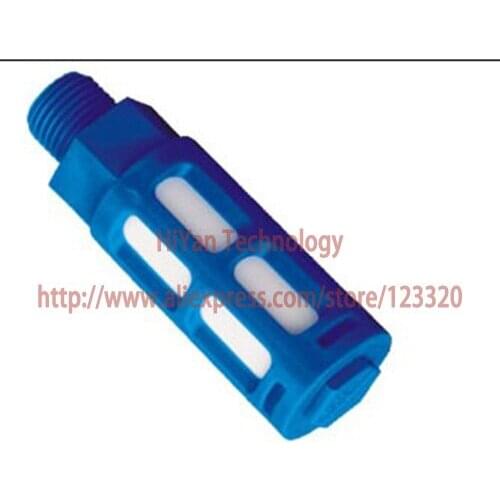 4pcs/lot Pneumatic Muffler Plastic Thread 3/4" Pneumatic Plugs Silencer Fitting for Solenoid Pneumatic Valve Connector