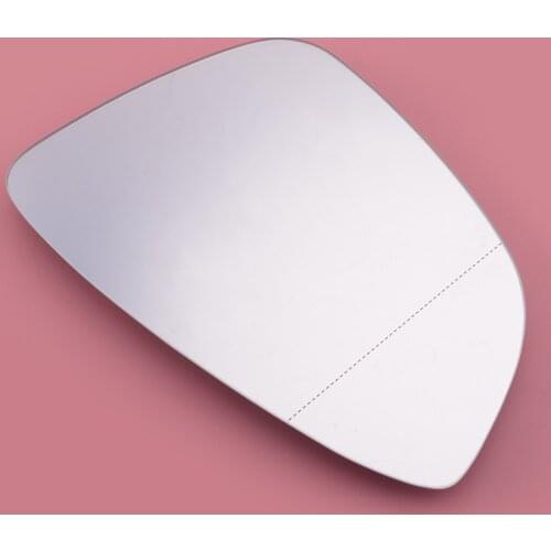 Car Left Side Exterior Wing Door Mirror Glass Plate Heated 3C8857521 Fit For Volkswagen Jetta Passat B7 Eos Passat CC Scirocco