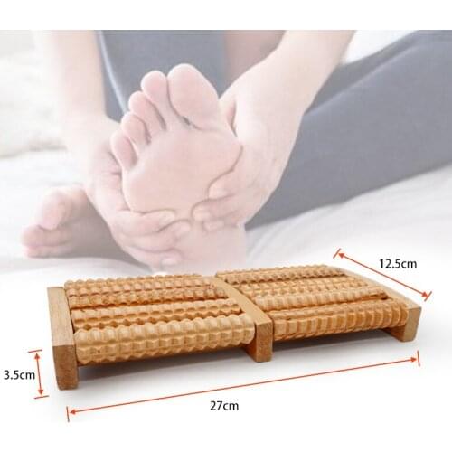 Wooden Foot Roller Wood Care Massage Reflexology Relax Relief Massager Spa Gift Foot Massager Foot Care Tool