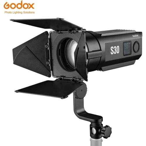 Godox S30 30W Focusing LED Spotlight Adjustable Brightness 5600K CRI 96 for Wedding Portrait Video Photography Lighting