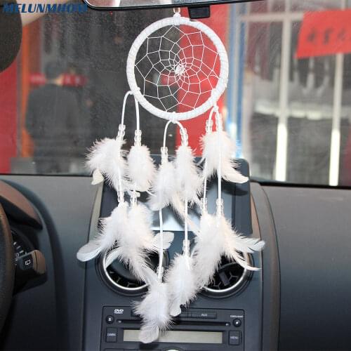 Indian Pendant Dreamcatcher Bohemian Style Dream Catcher Feathers Pendant Car Ornaments Gifts Wind Chimes Wall Hanging Decor