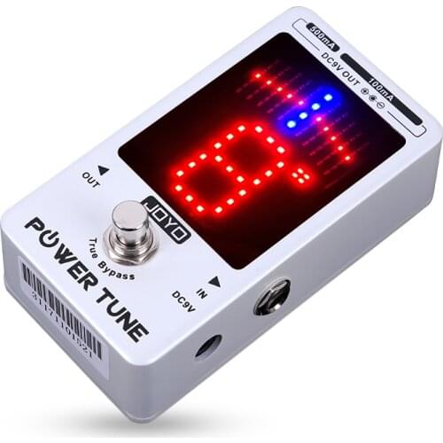 JOYO 1 Way Dc 9V Input 8 Independent Dc 9V Outputs Guitar Tuner 2 Channels Current 500Ma Guitar Effect Power Supply