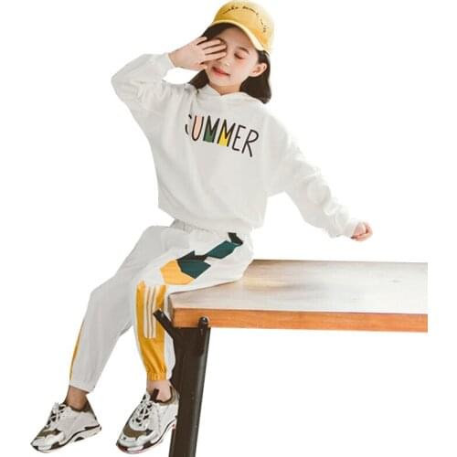 Teen Girls Clothes Set 2021 Autumn Sweater+pants 2pcs Tracksuit Children Suits Girl sports clothing Sets 8 10 12 years