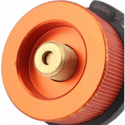 Outdoor Camping Stove Connector Conversion Split Type Gas Furnace Connector Cartridge Head Long to Flat Tank Gas Bottle Adaptor