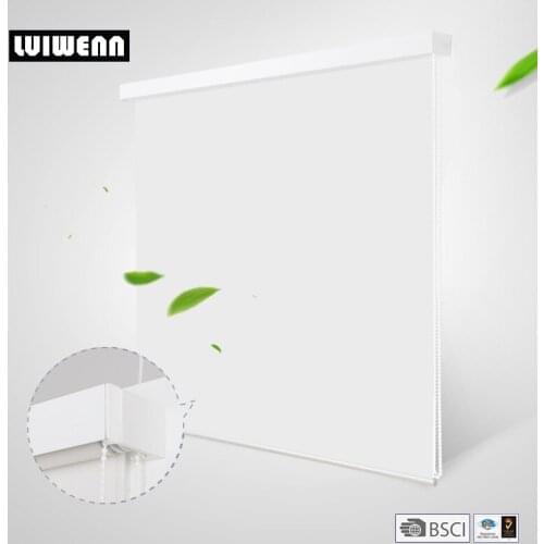 LUIWENN Sunscreen roller blinds with window frame for office and home decoration customized size