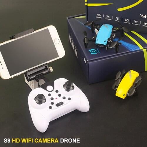 S9 S9HW Mini Selfie Pocket Drone Quadcopter with HD Camera Live Video Headless Mode with RC Toys for Children as Christmas gift