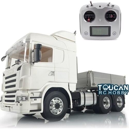 1/14 LESU RC Tractor Truck Sca 6*6 Metal Chassis Hopper Hercul Cabin Radio ESC THZH0604-SMT2