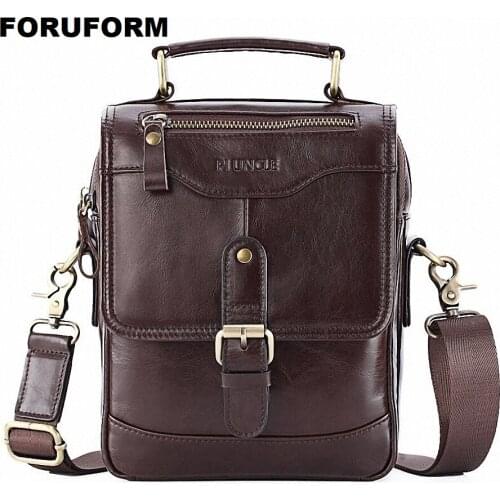 Man Vertical Genuine Leather bag Men Messenger Business Mens Briefcase Designer Handbags High Quality Shoulder Bags