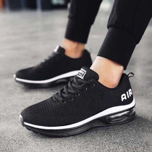 Cushioned Running Shoes For Men Soft Soled Casual Sneakers Airmax Mesh Tpu High Quality Sneakers Women Flexible Men Tennis Shoes