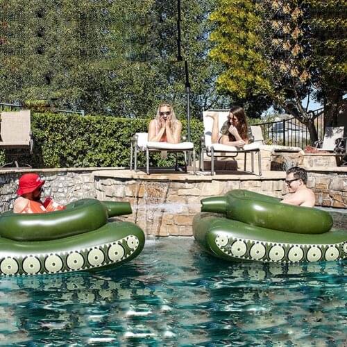 Inflatable Swimming Ring Tank Water Spray Floating Row Comfortable Summer Floating Pool Toy